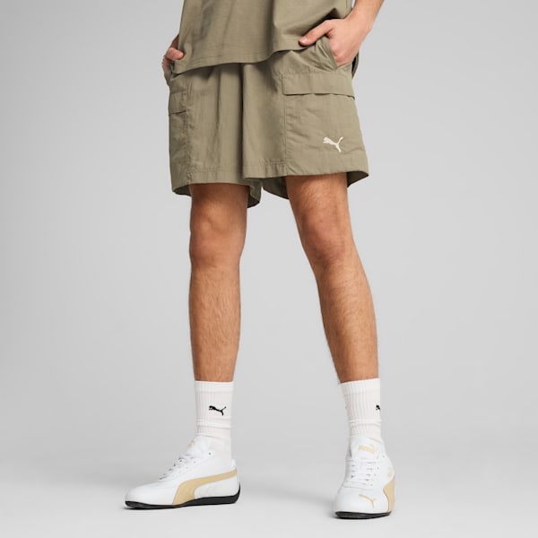 WARDROBE ESSENTIALS Men's Relaxed 6" Cargo Shorts, Velvet Moss, extralarge